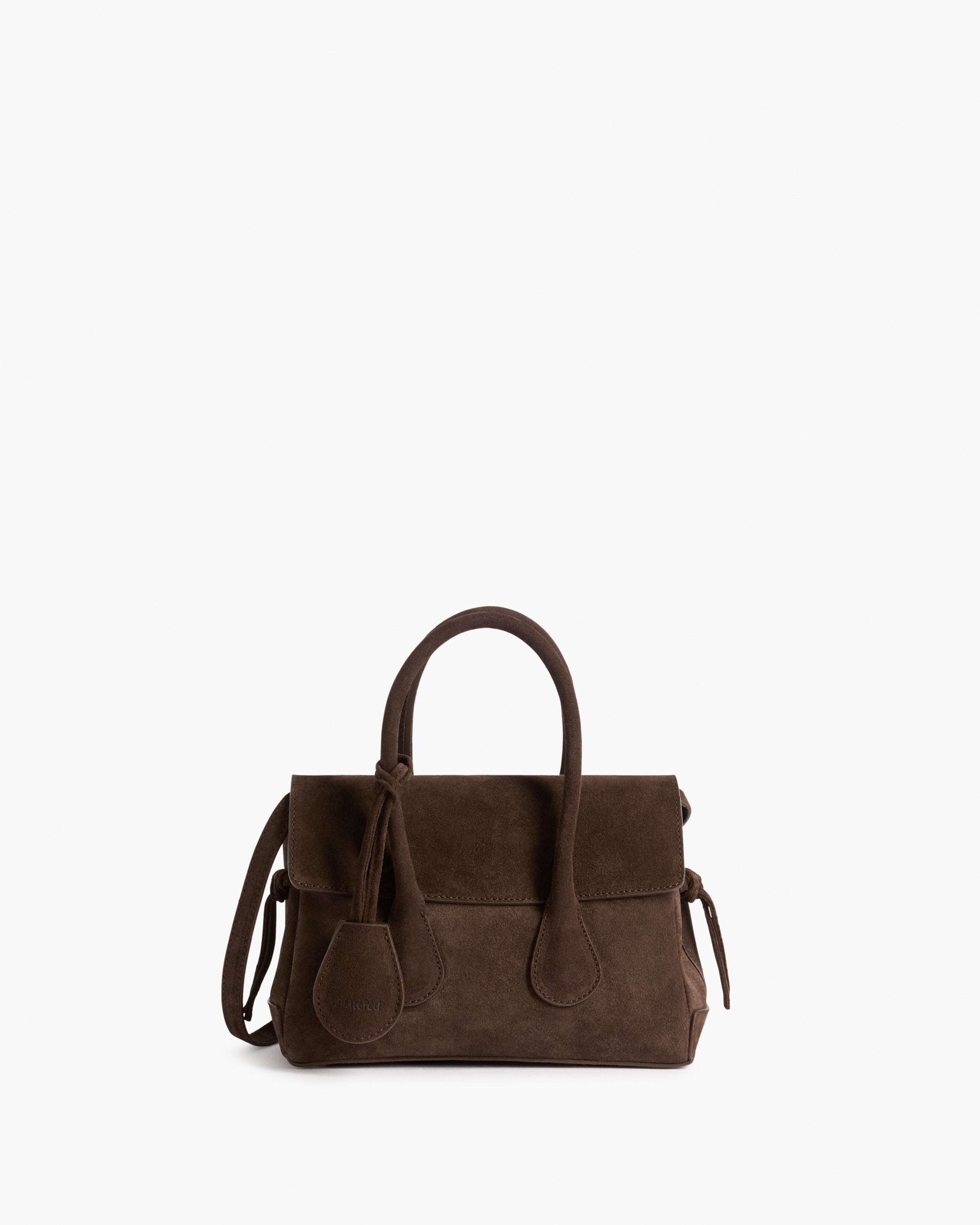 Lydia Mini Bag Suede Chocolate – Flattered