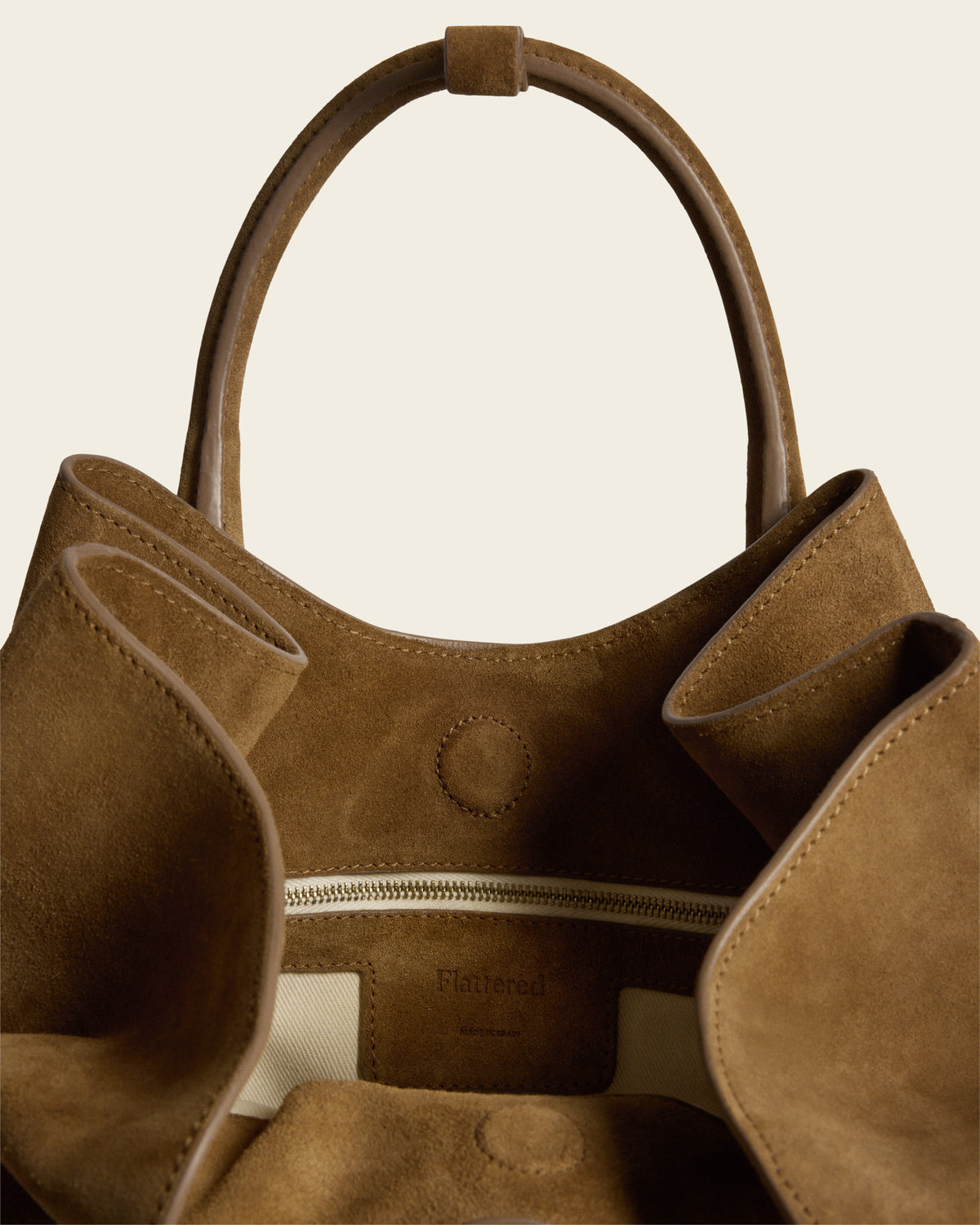 Maris Tote Bag Suede Wet Sand
