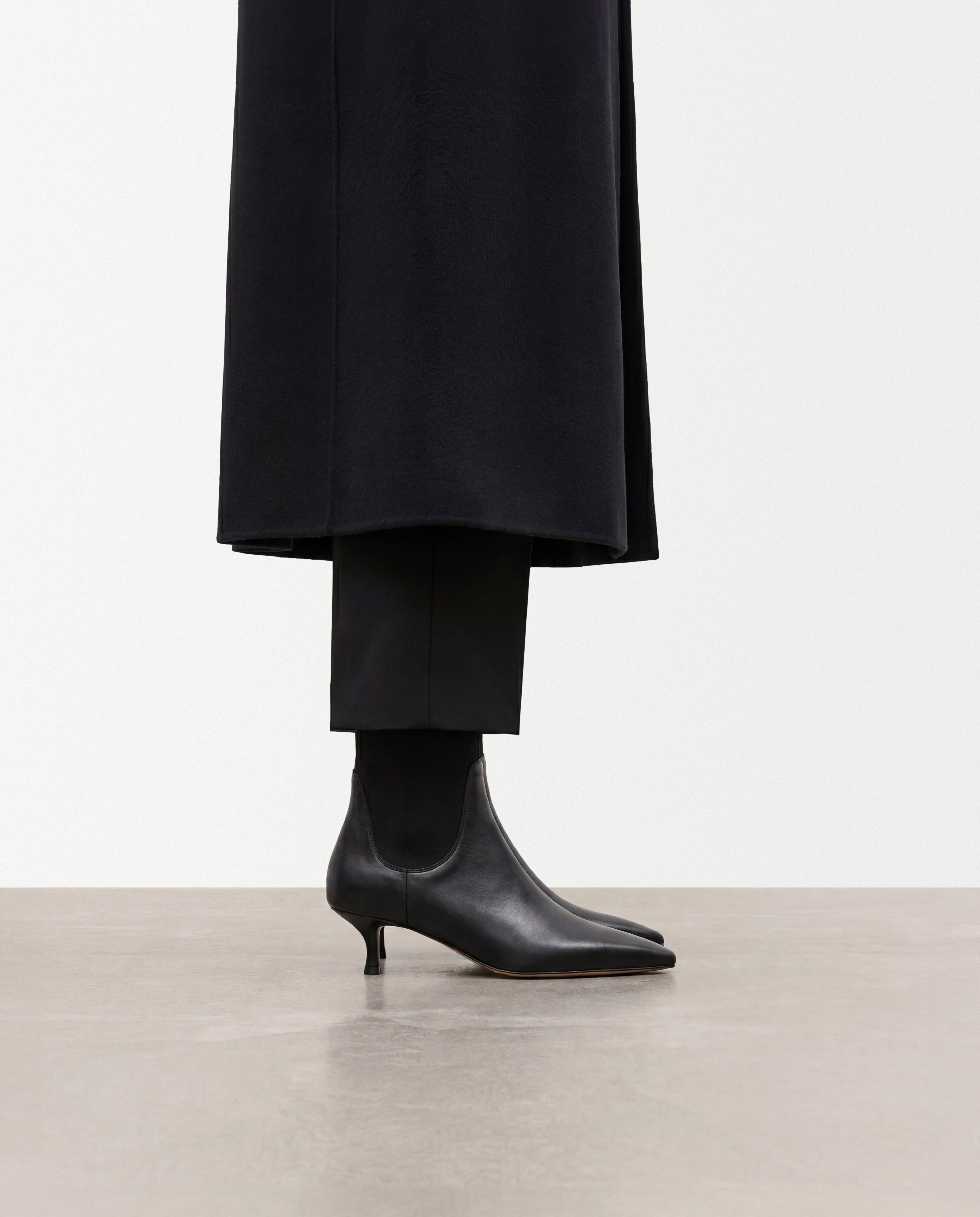 Lia Leather Black Boot – Flattered