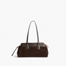 Greta Shoulder bag Suede Chocolate