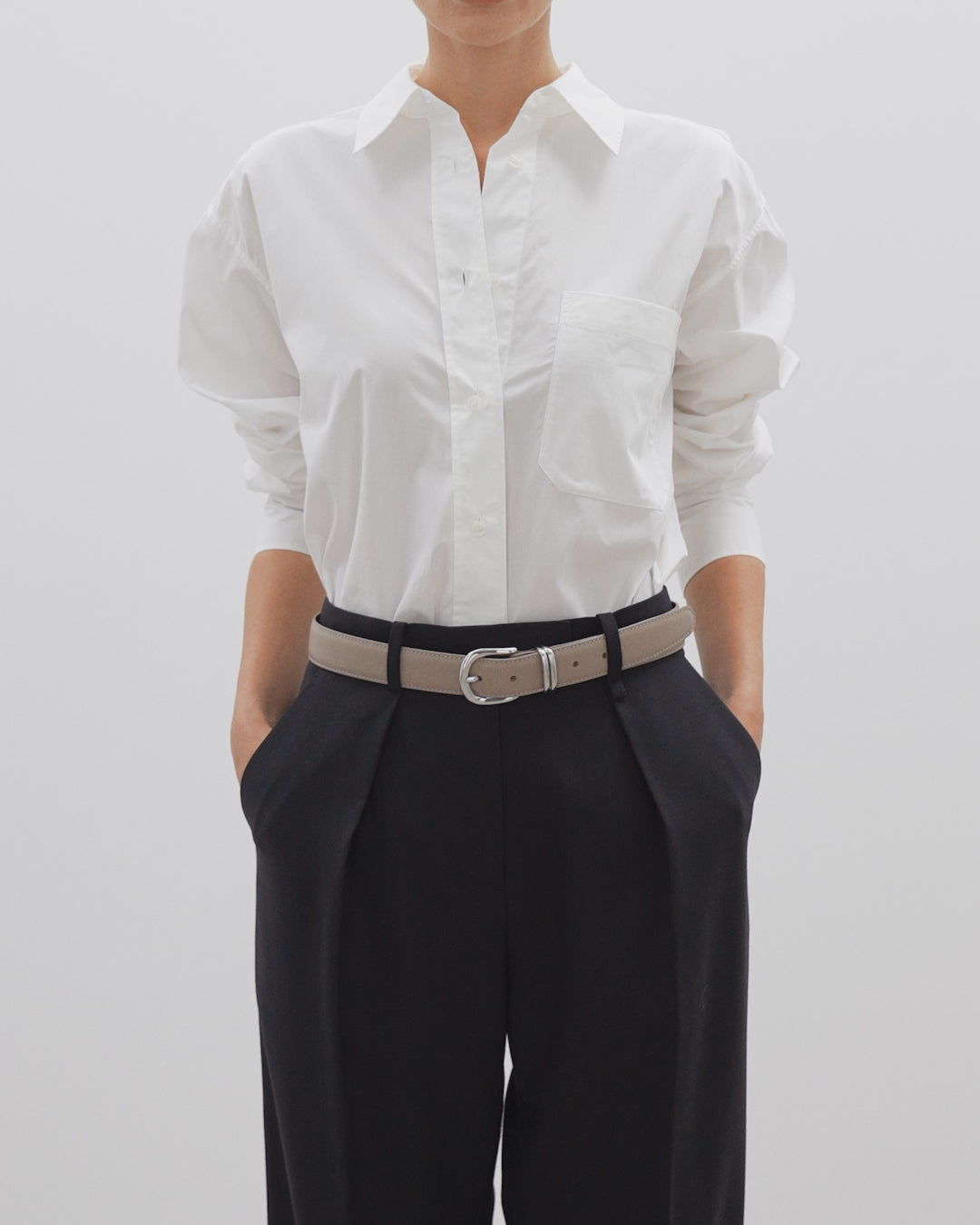 Beatrice Basic Taupe Top Beatrice Basic Taupe Top